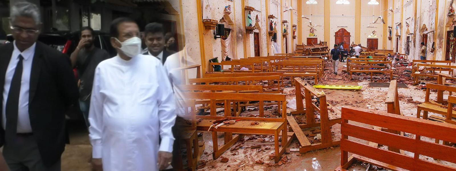 Sirisena gets into defendant’s dock in Easter Attacks case